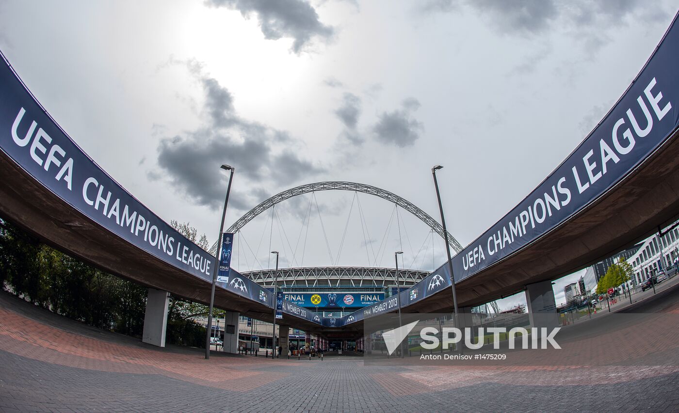 Preparations for UEFA Champions League final match