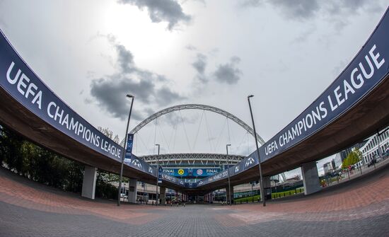 Preparations for UEFA Champions League final match
