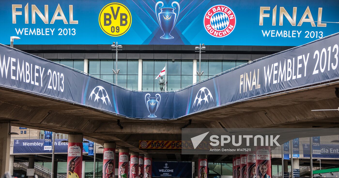 Preparations for UEFA Champions League final match