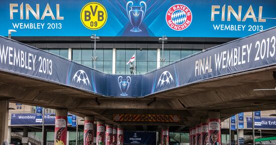 Preparations for UEFA Champions League final match