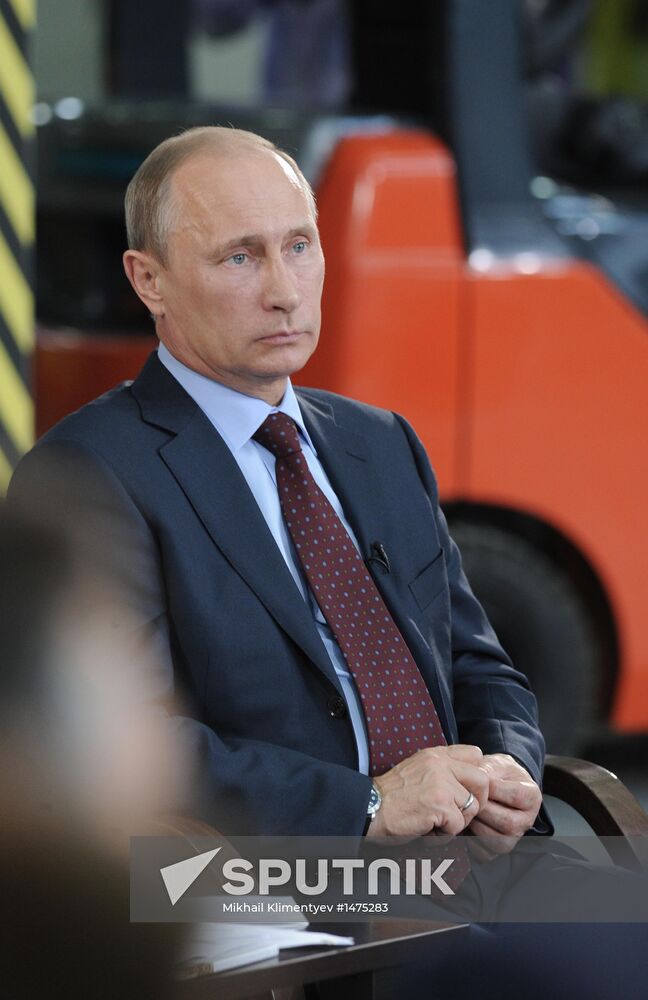 Vladimir Putin visits Voronezh