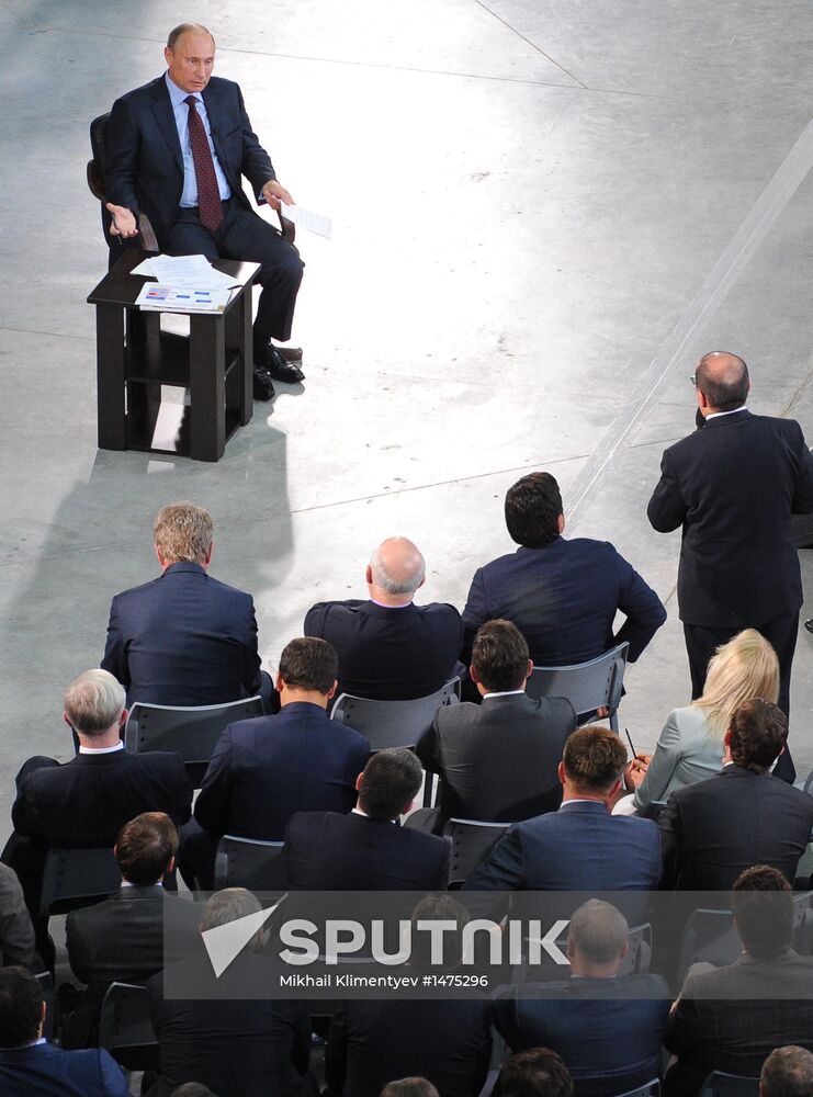 Vladimir Putin visits Voronezh