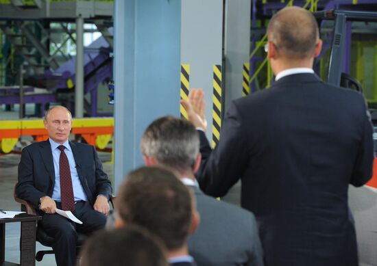 Vladimir Putin visits Voronezh