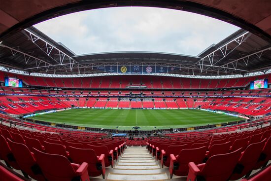 Preparations for UEFA Champions League final match