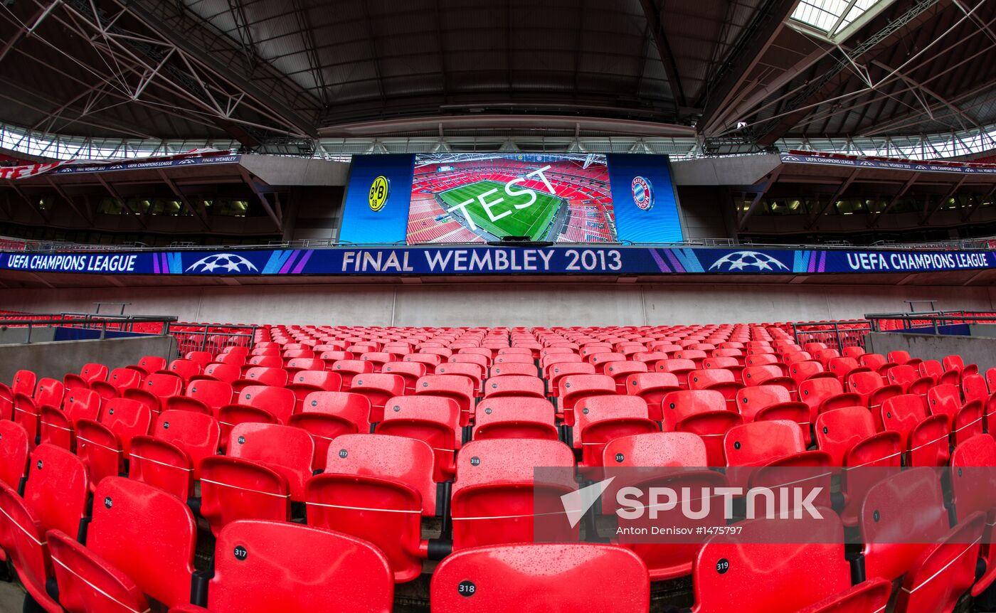 Preparations for UEFA Champions League final match