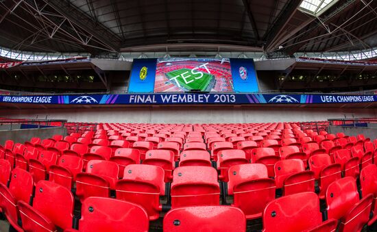 Preparations for UEFA Champions League final match