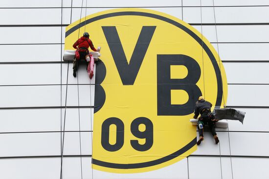 Preparations for UEFA Champions League final match