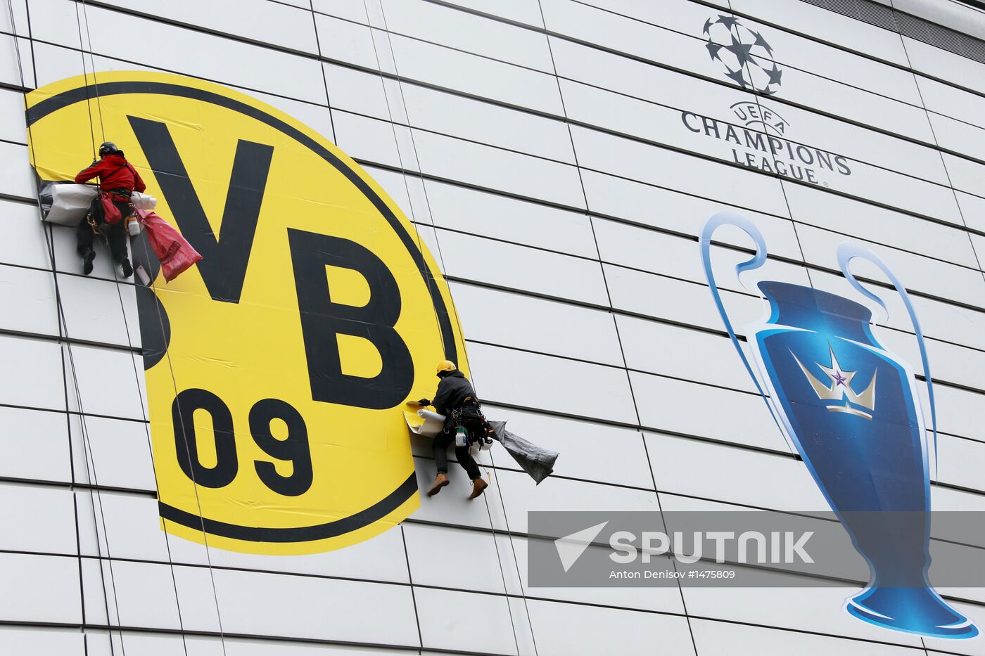 Preparations for UEFA Champions League final match