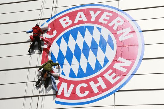 Preparations for UEFA Champions League final match