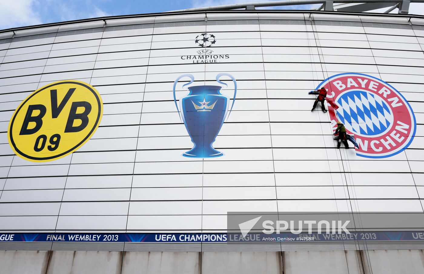 Preparations for UEFA Champions League final match