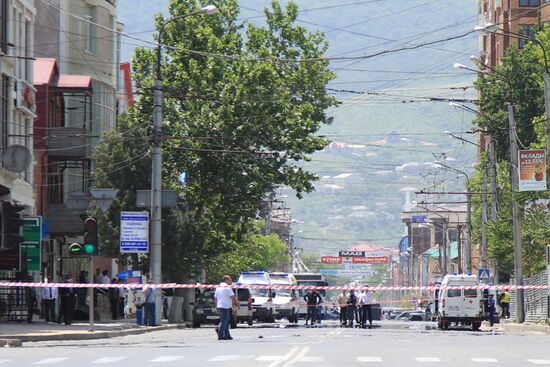 Explosion near Interior Ministry in Makhachkala