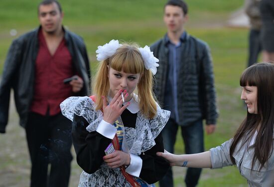 Last Bell rings across Russia
