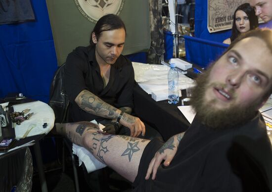Tattoo Convention takes place in Moscow