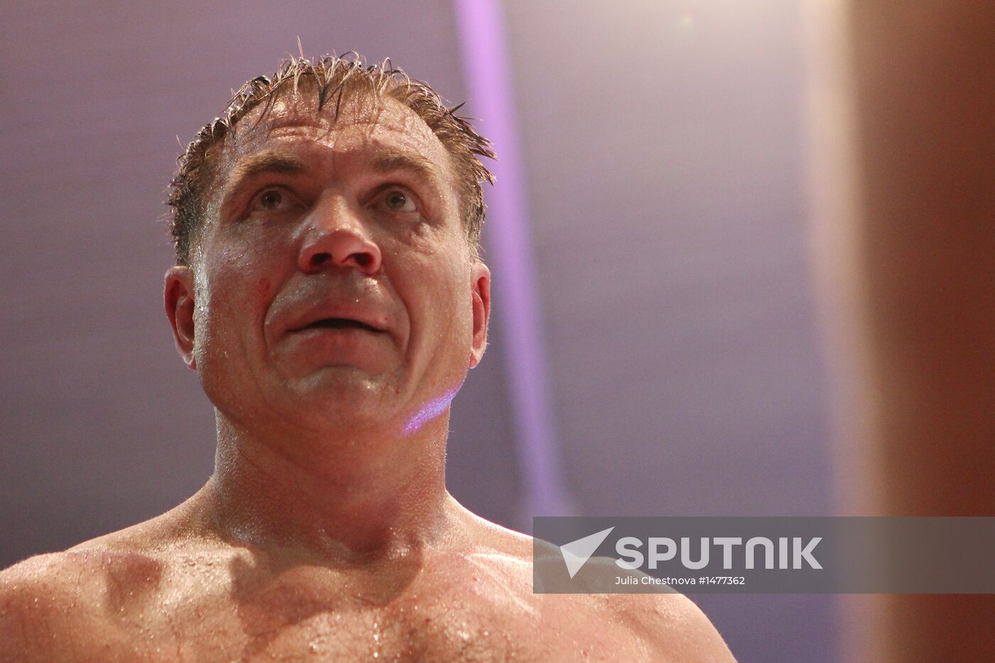 Boxing. Bout between Oleg Maskaev and Jason Gavern