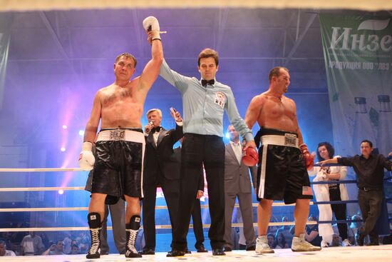 Boxing. Bout between Oleg Maskaev and Jason Gavern