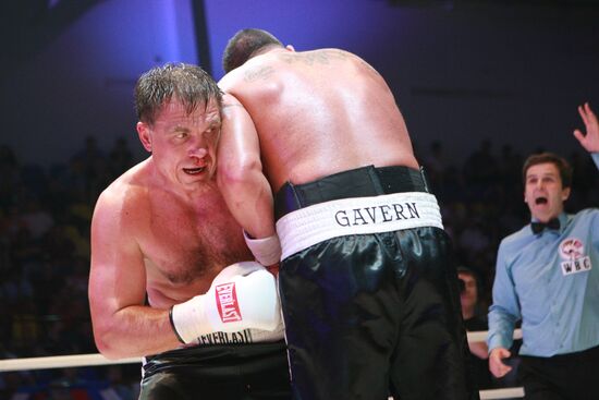 Boxing. Bout between Oleg Maskaev and Jason Gavern