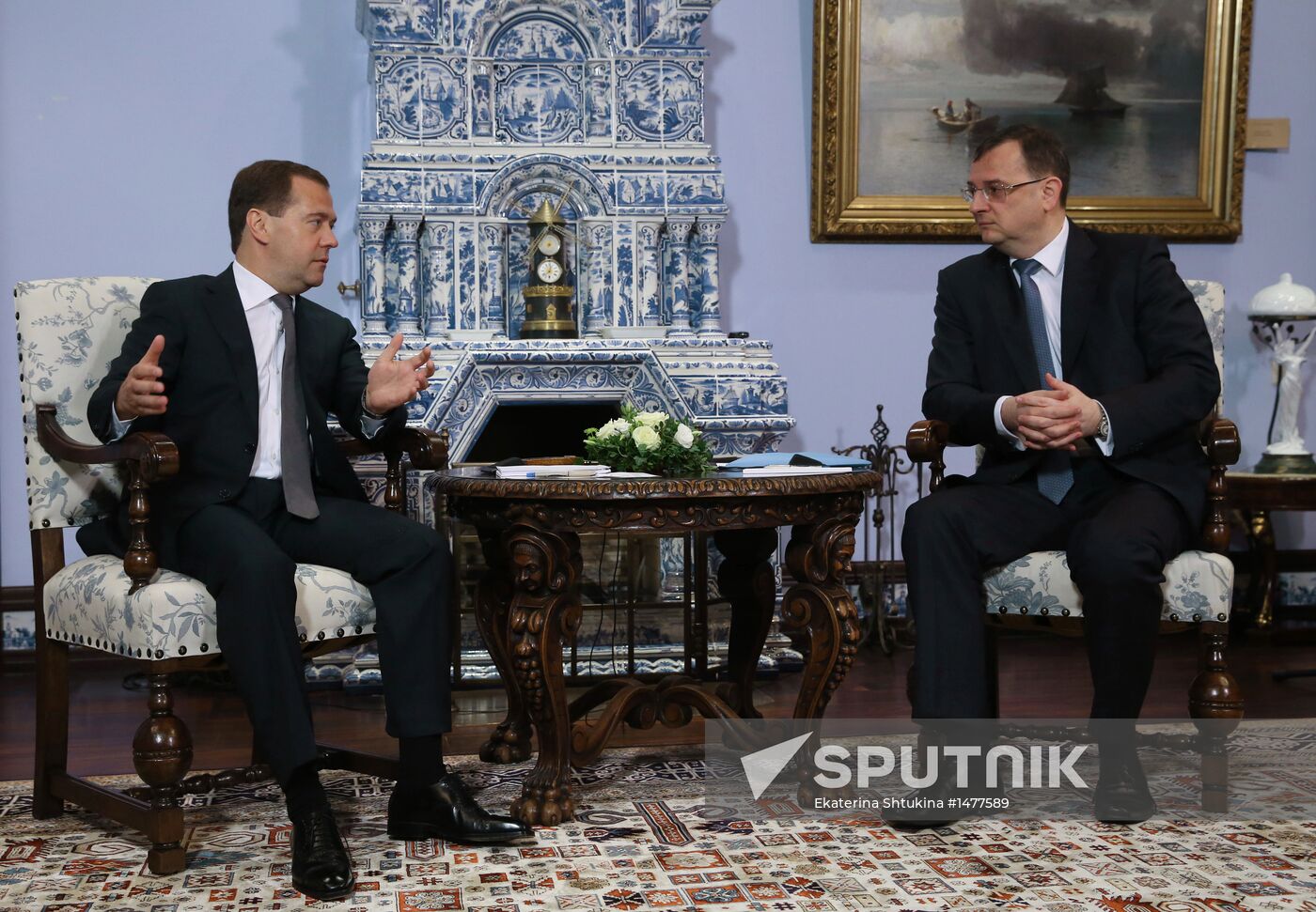 Talks between Dmitry Medvedev and Petr Nečas