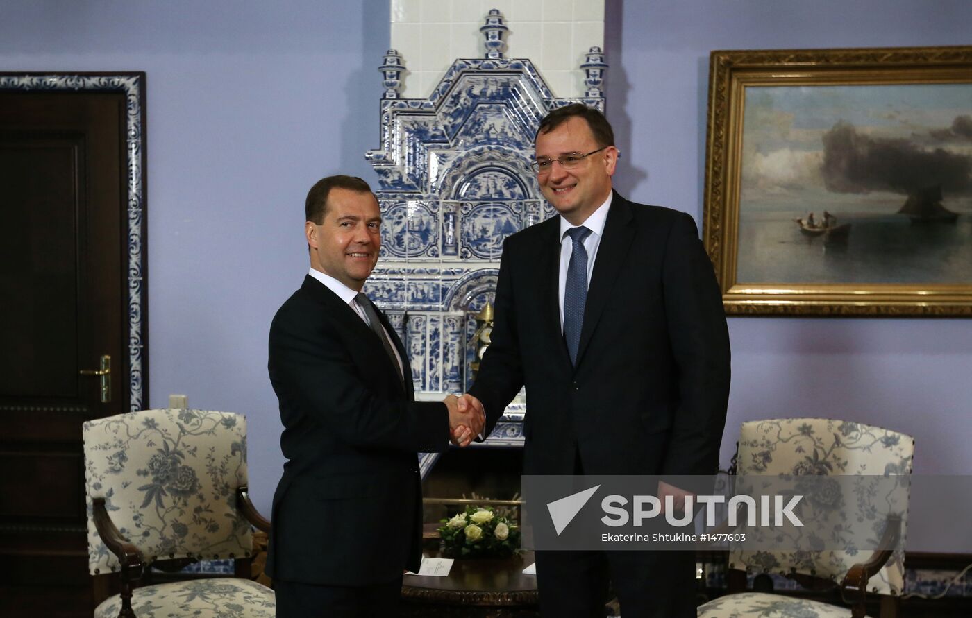 Talks between Dmitry Medvedev and Petr Nečas