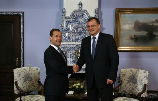 Talks between Dmitry Medvedev and Petr Nečas