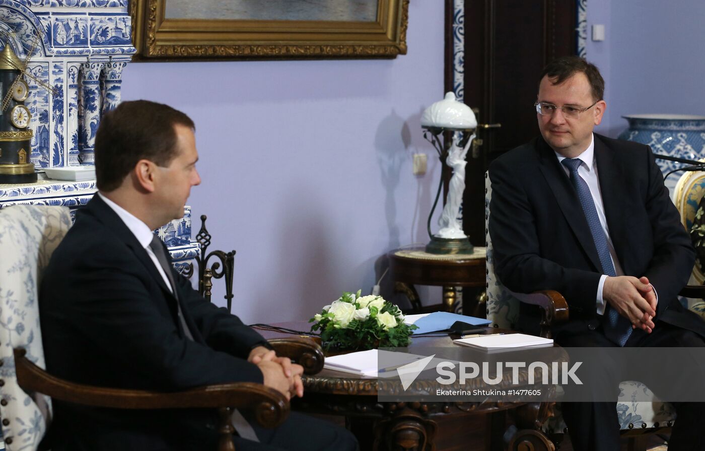 Talks between Dmitry Medvedev and Petr Nečas