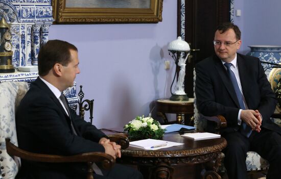 Talks between Dmitry Medvedev and Petr Nečas