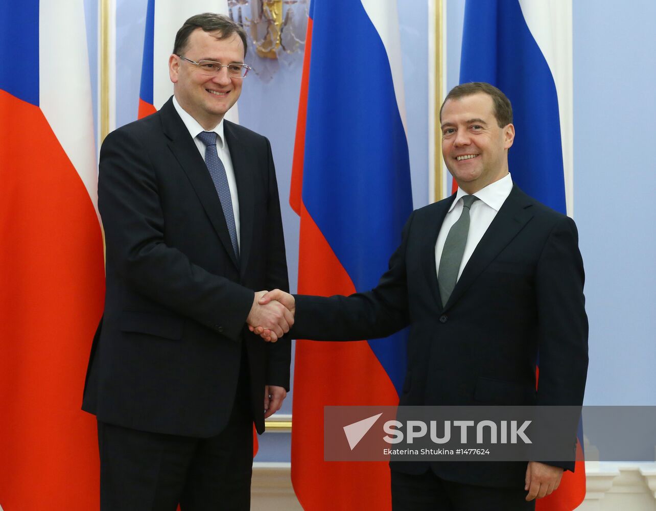 Talks between Dmitry Medvedev and Petr Nečas