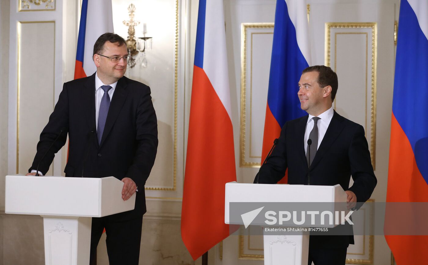 Talks between Dmitry Medvedev and Petr Nečas