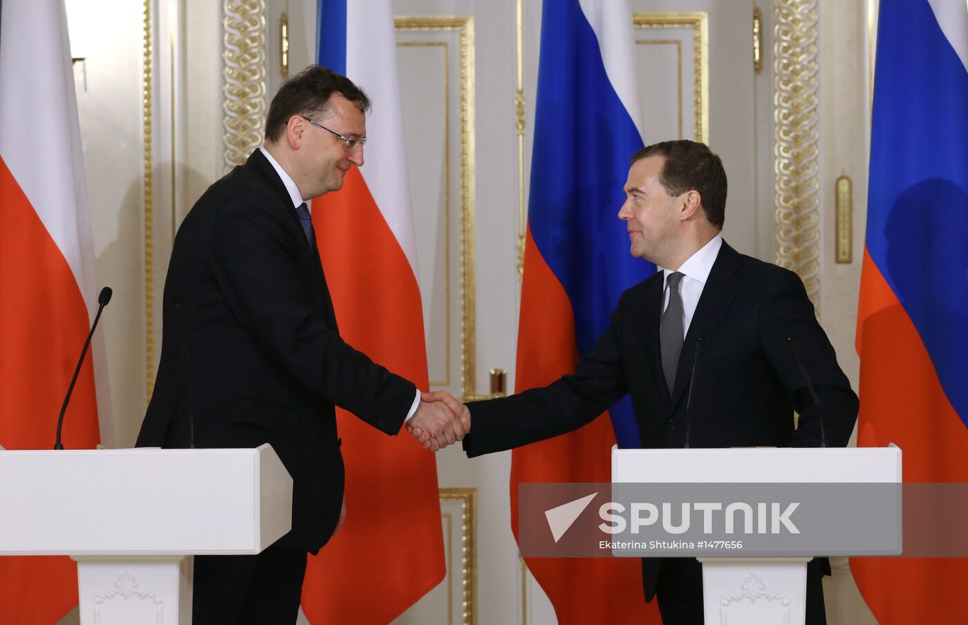 Talks between Dmitry Medvedev and Petr Nečas