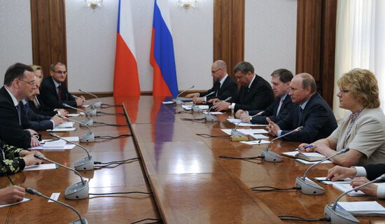 Vladimir Putin meets with Petr Nečas