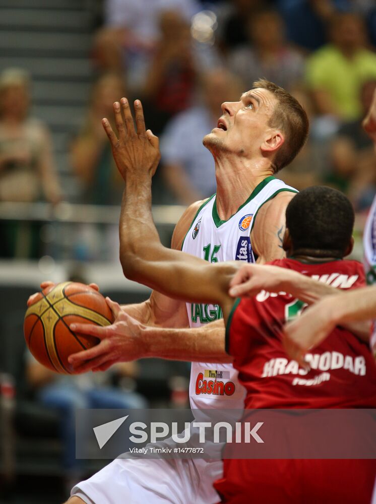 Basketball. VTB United League. Lokomotiv-Kuban vs. Žalgiris