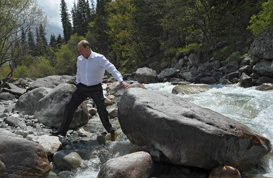 Vladimir Putin's working visit to Kyrgyzstan