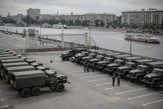 Celebration of Border Guard's Day in Moscow