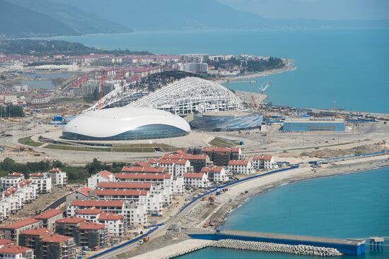 Olympic venues under construction in Sochi