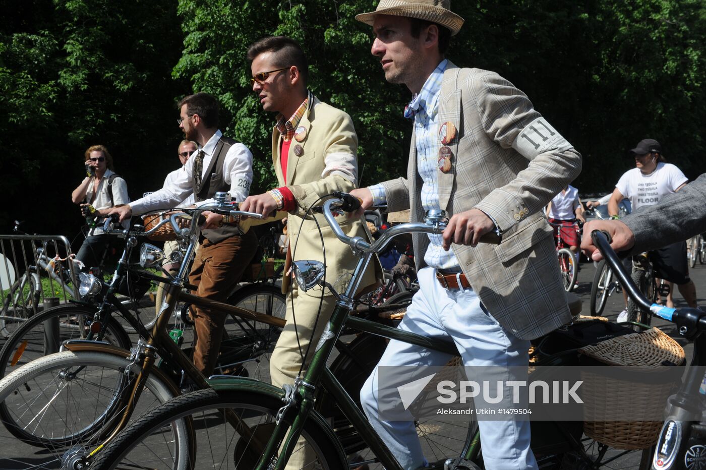 English style bike ride in Moscow