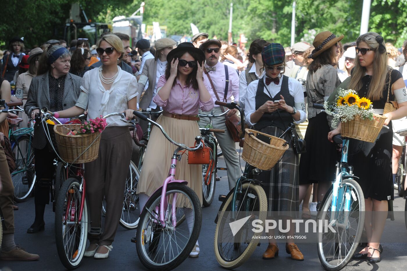 English style bike ride in Moscow