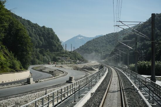 Construction of Russian Railway facilities in Sochi