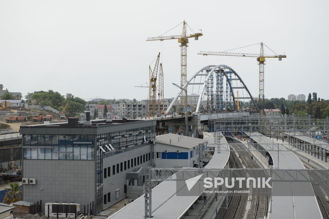 Construction of Russian Railway facilities in Sochi