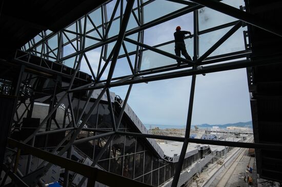 Construction of Russian Railway facilities in Sochi