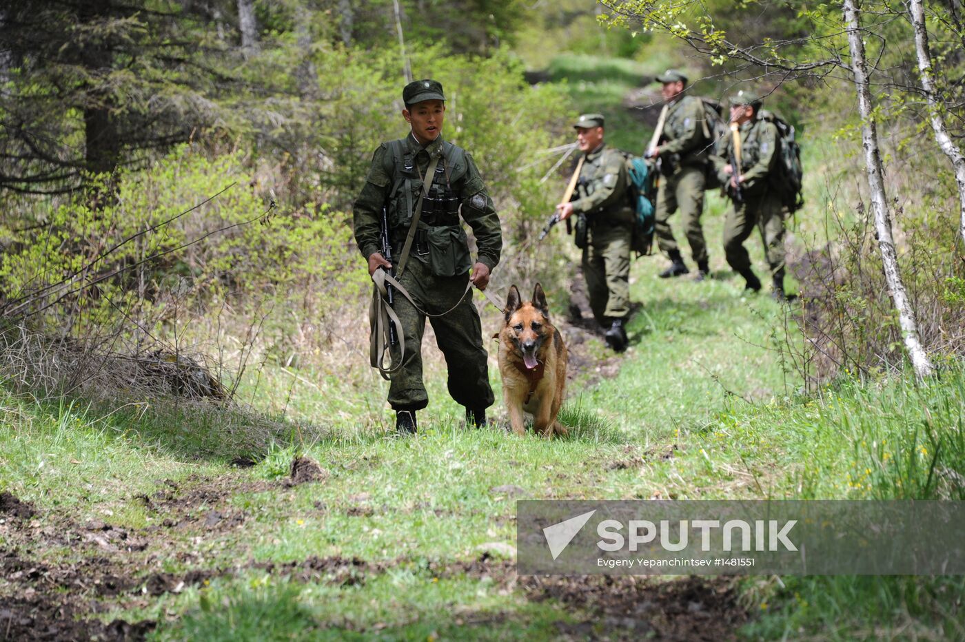 Border with Kazakhstan in Altai Mountains