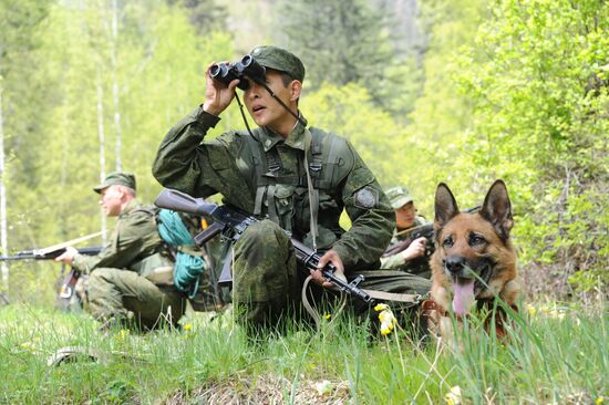 Border with Kazakhstan in Altai Mountains