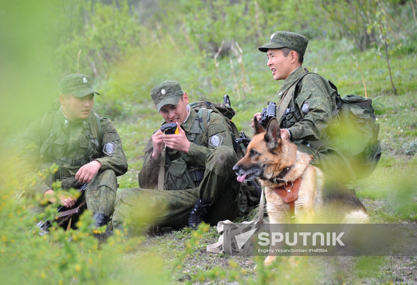 Border with Kazakhstan in Altai Mountains