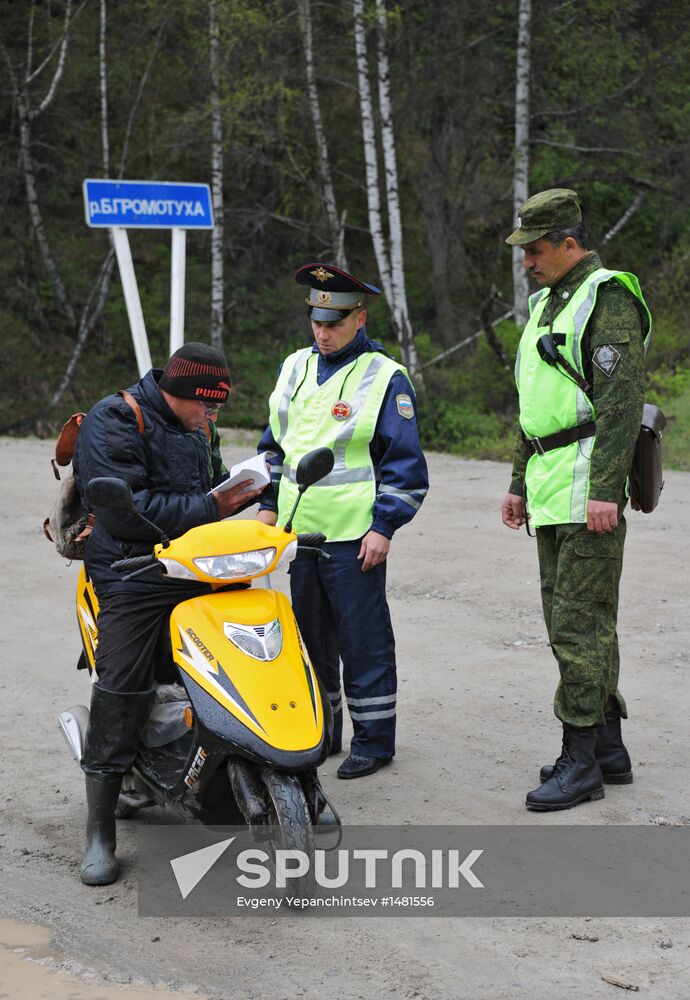 Border with Kazakhstan in Altai Mountains