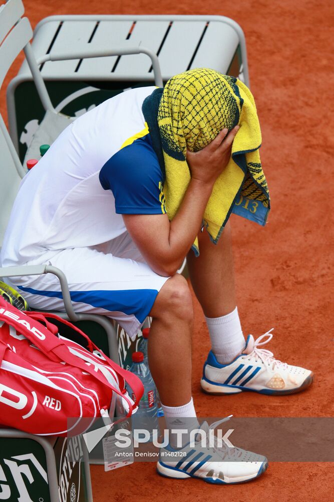 Tennis. 2013 Roland Garros. Day Nine