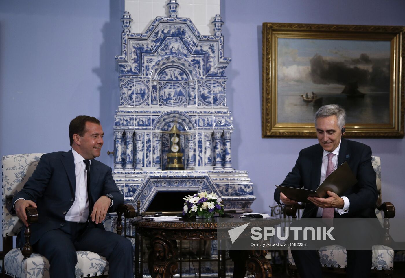 Dmitry Medvedev's meeting with Peter Löscher