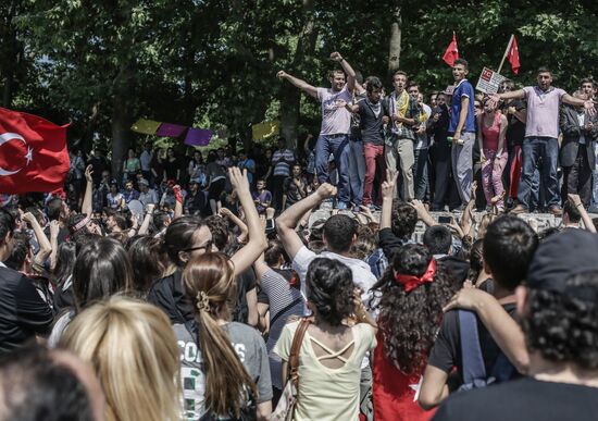 Protest rallies in Turkey