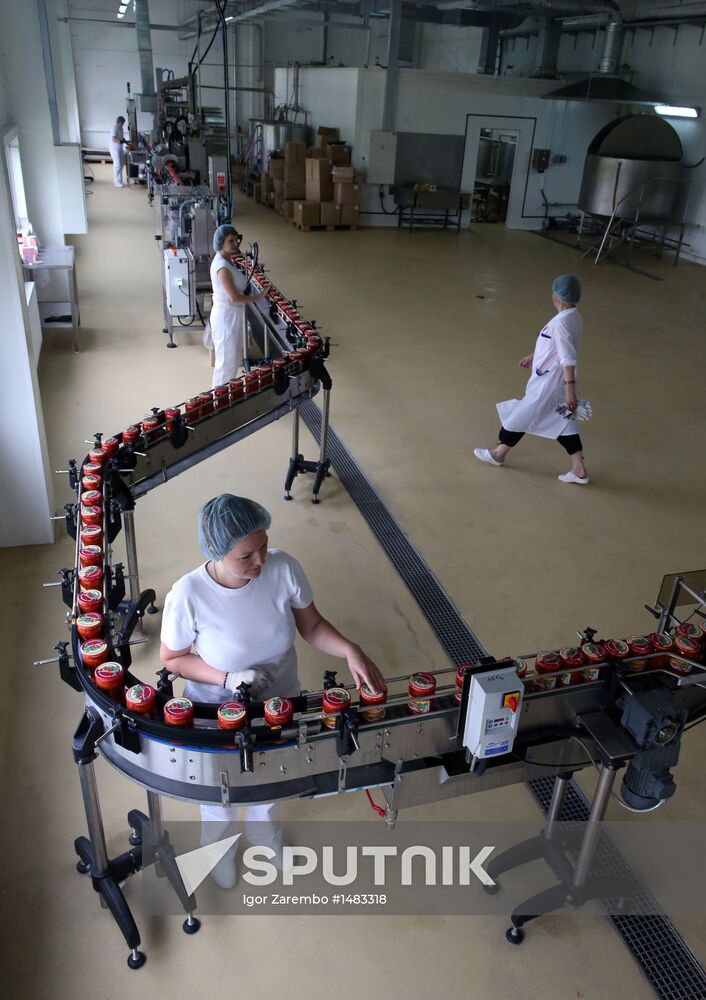 Production of tomato sauce in Kaliningrad region