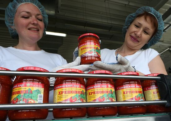 Production of tomato sauce in Kaliningrad region