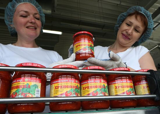 Production of tomato sauce in Kaliningrad region