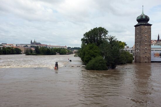 Prague under water. Flooding in Czech Republic
