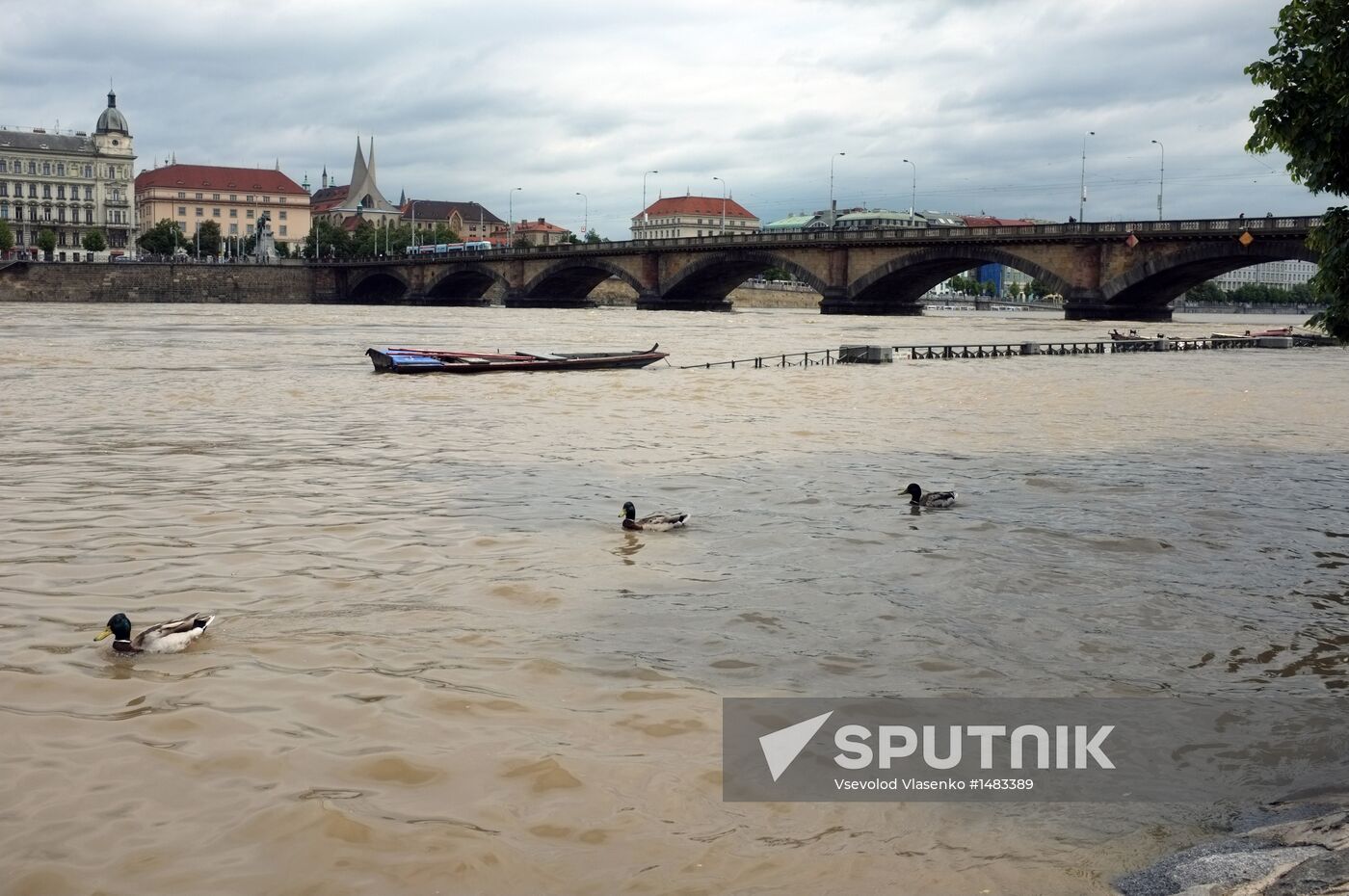 Prague under water. Flooding in Czech Republic